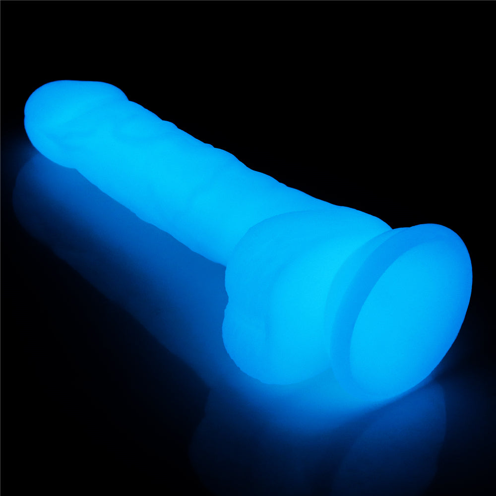 Lovetoy Lumino Play Glow in the Dark Silicone Dildo 7 inch