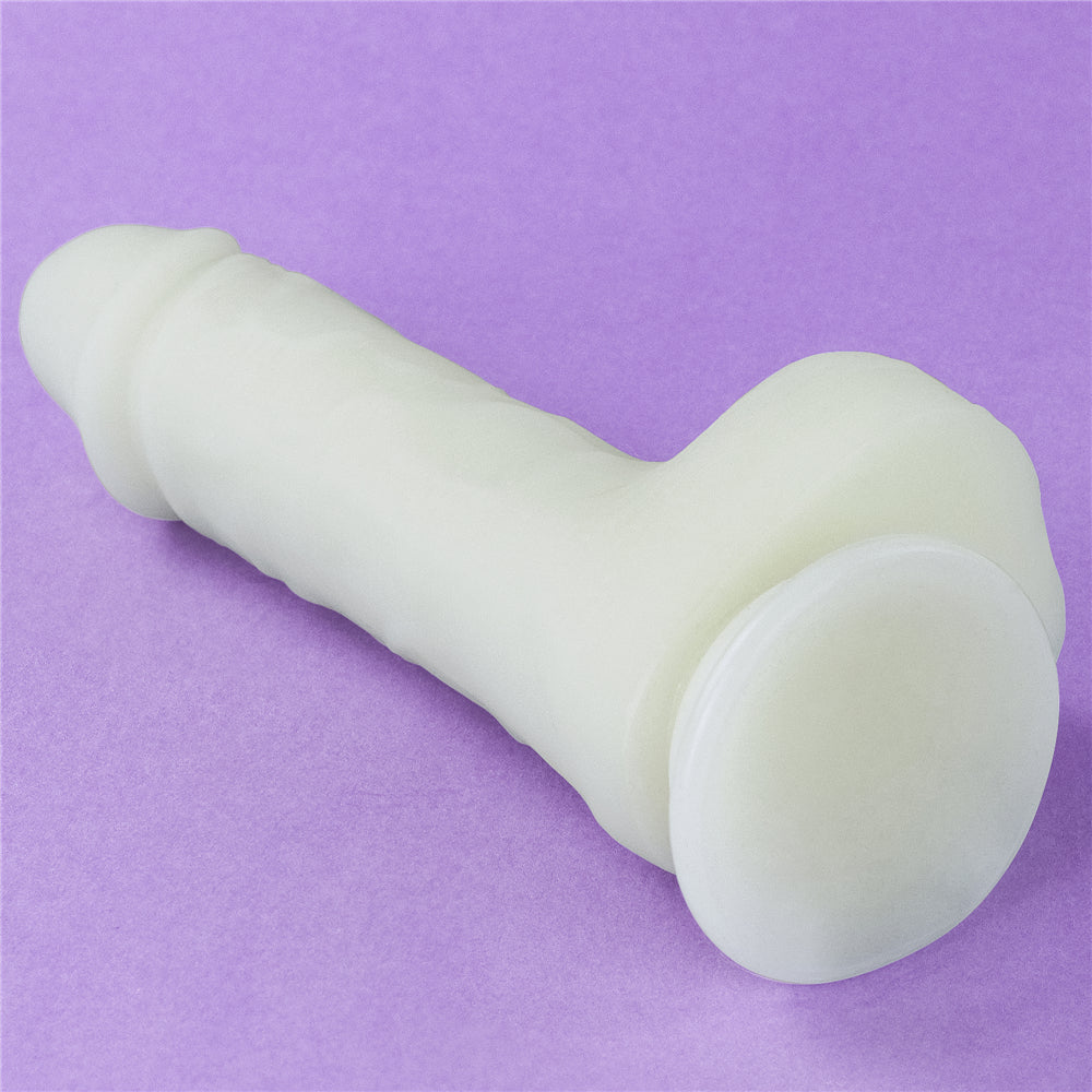 Lovetoy Lumino Play Glow in the Dark Silicone Dildo 7.5 inch