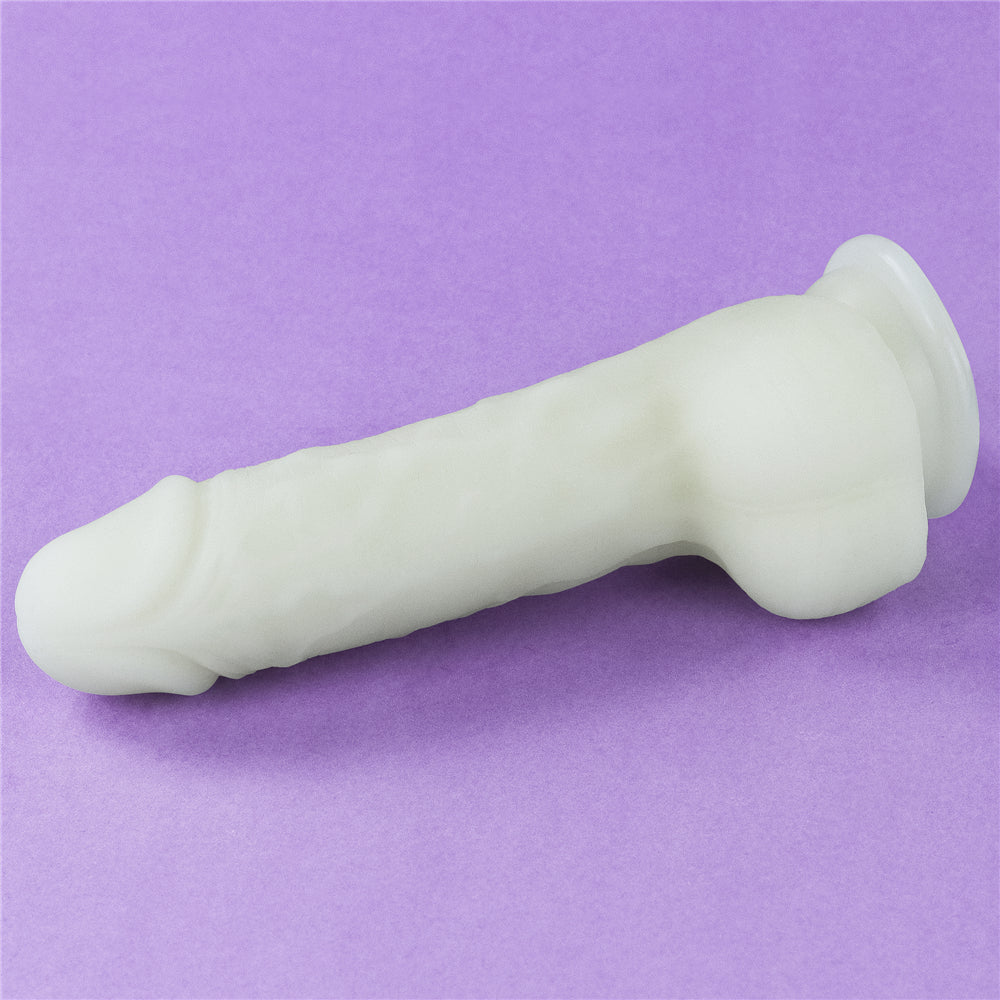 Lovetoy Lumino Play Glow in the Dark Silicone Dildo 7.5 inch
