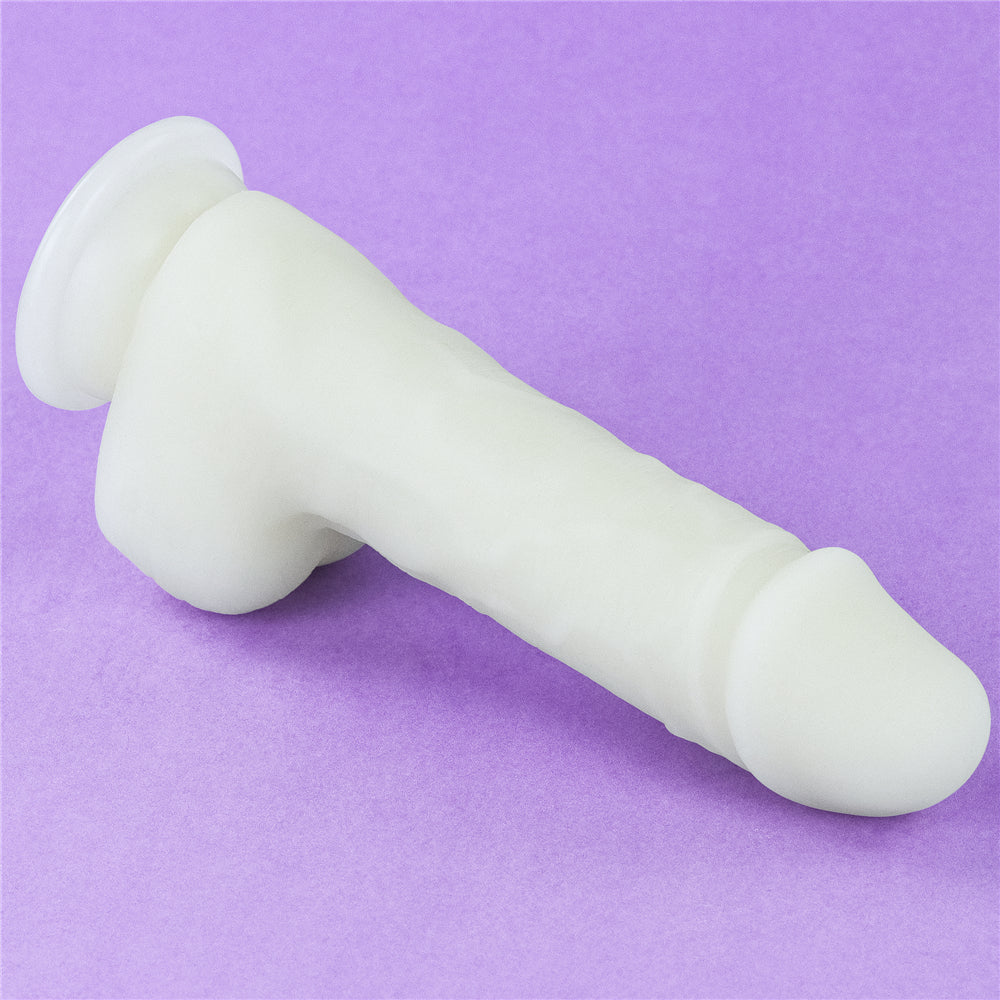 Lovetoy Lumino Play Glow in the Dark Silicone Dildo 7.5 inch