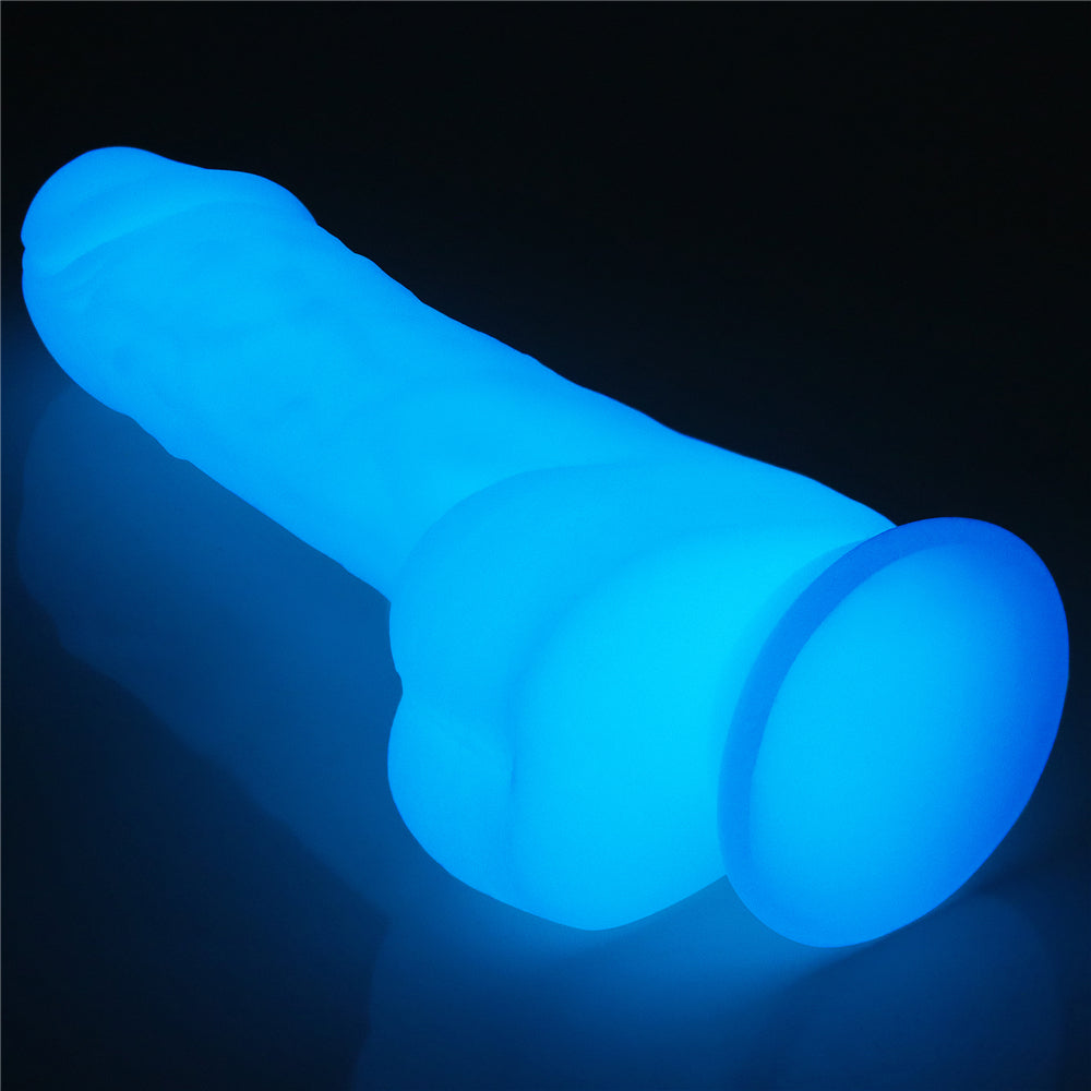 Lovetoy Lumino Play Glow in the Dark Silicone Dildo 7.5 inch