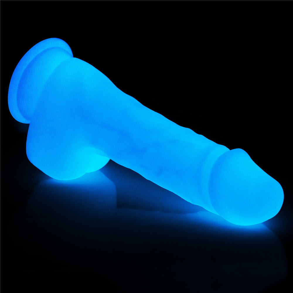 Lovetoy Lumino Play Glow in the Dark Silicone Dildo 7.5 inch