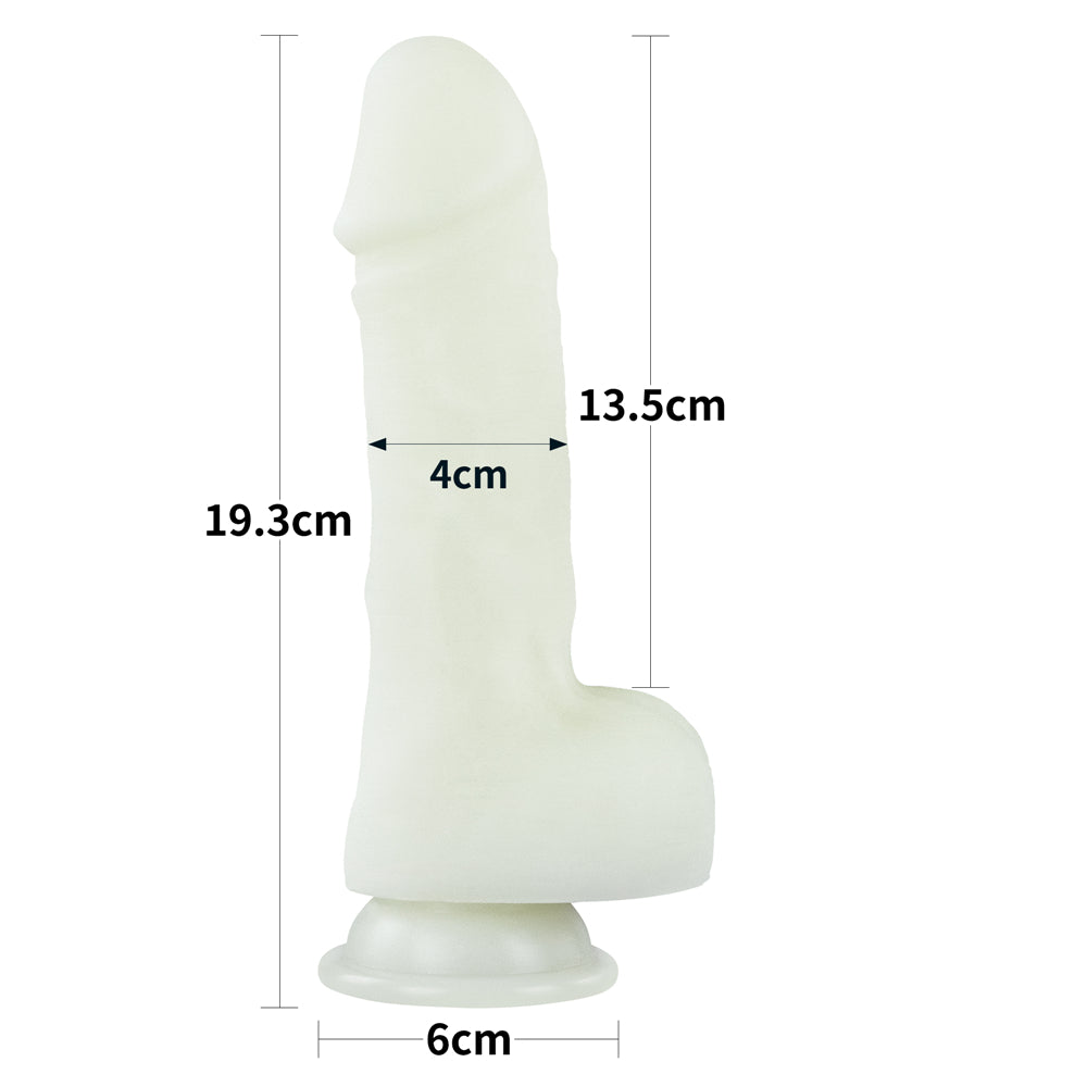 Lovetoy Lumino Play Glow in the Dark Silicone Dildo 7.5 inch