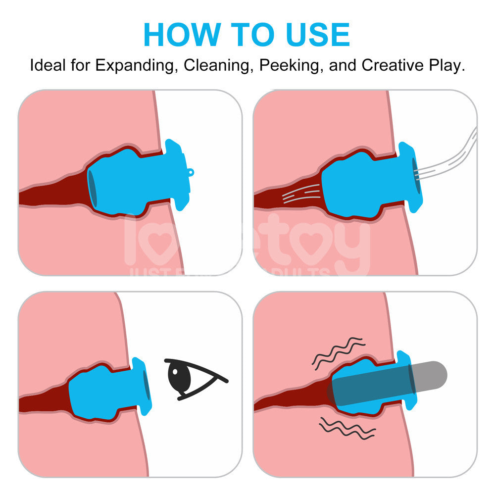 Lovetoy Pinnacle Pro Bulge Peeper Hollow Silicone Anal Dilator with Plug