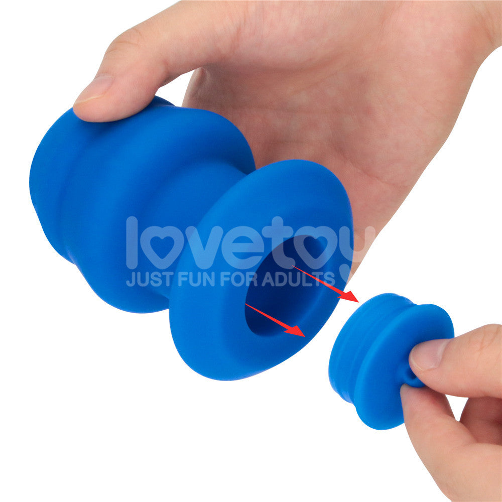 Lovetoy Pinnacle Pro Bulge Peeper Hollow Silicone Anal Dilator with Plug