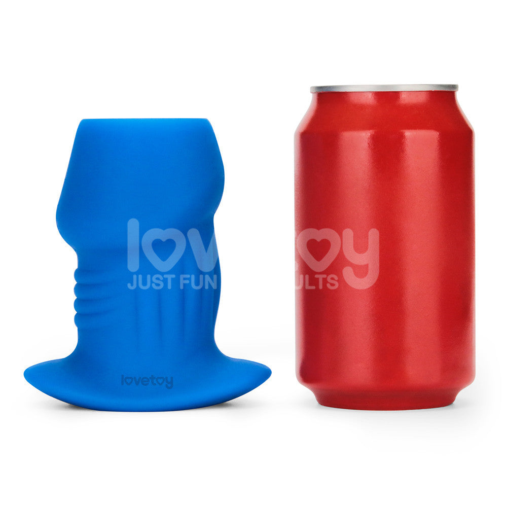 Lovetoy Pinnacle Pro Ribbed Peeper Hollow Silicone Anal Dilator with Plug