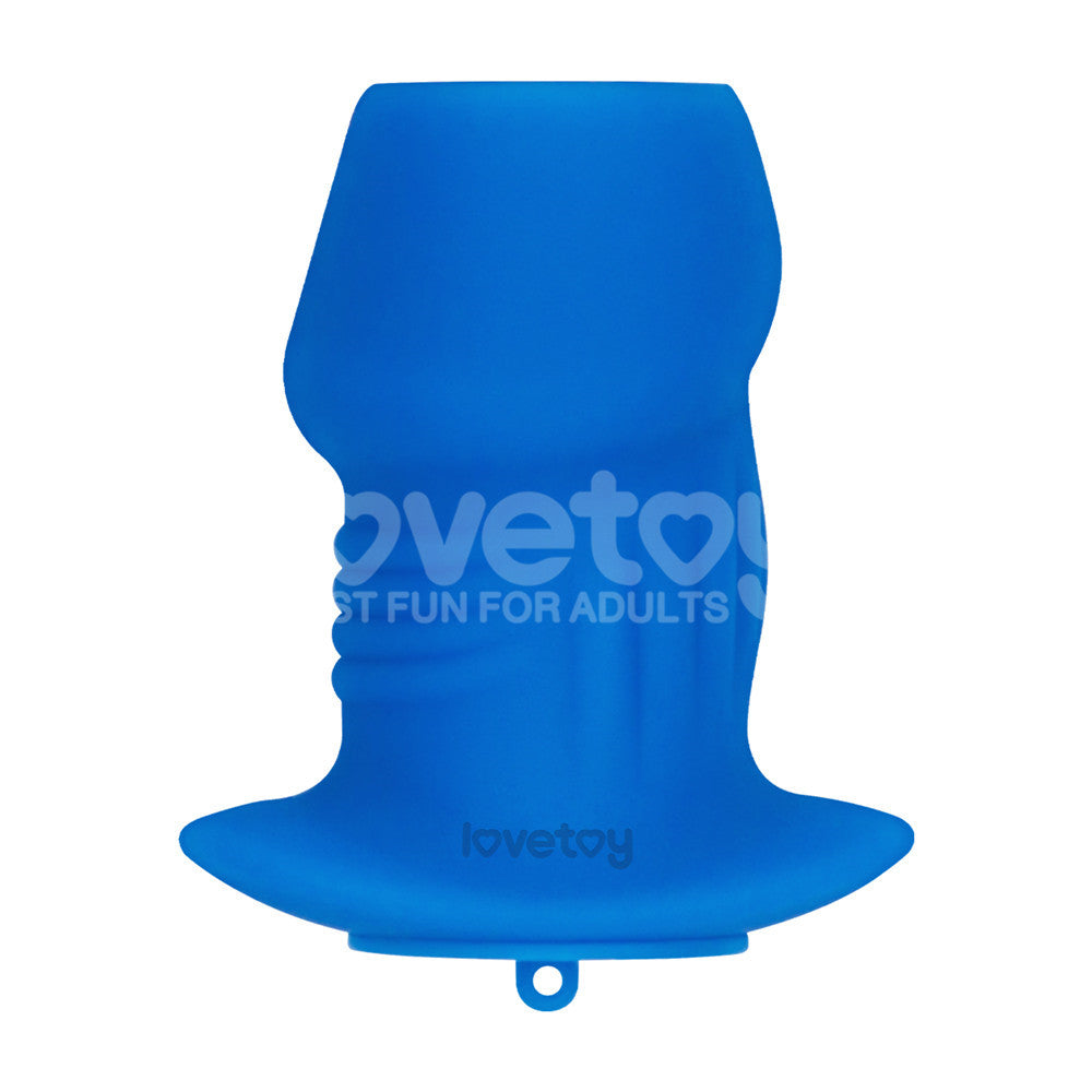 Lovetoy Pinnacle Pro Ribbed Peeper Hollow Silicone Anal Dilator with Plug