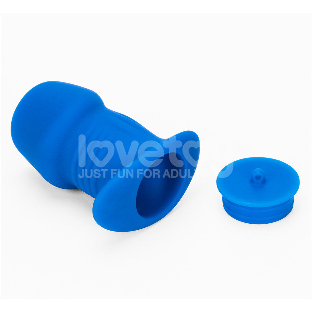 Lovetoy Pinnacle Pro Ribbed Peeper Hollow Silicone Anal Dilator with Plug