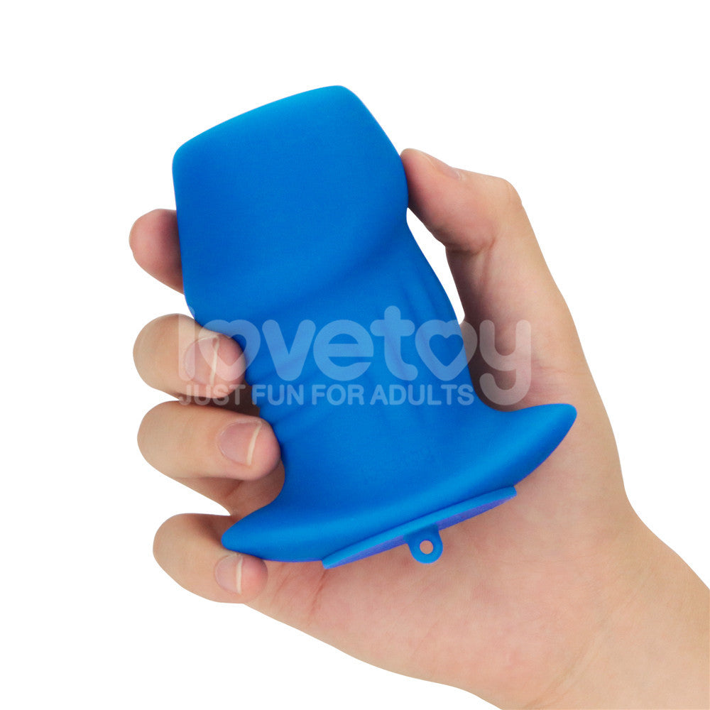 Lovetoy Pinnacle Pro Ribbed Peeper Hollow Silicone Anal Dilator with Plug