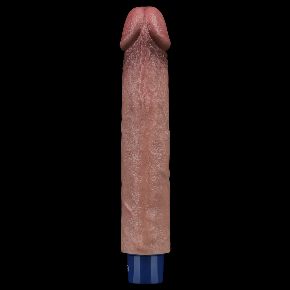 Lovetoy Real Softee Rechargeable Silicone Vibrating Dildo 9 inch