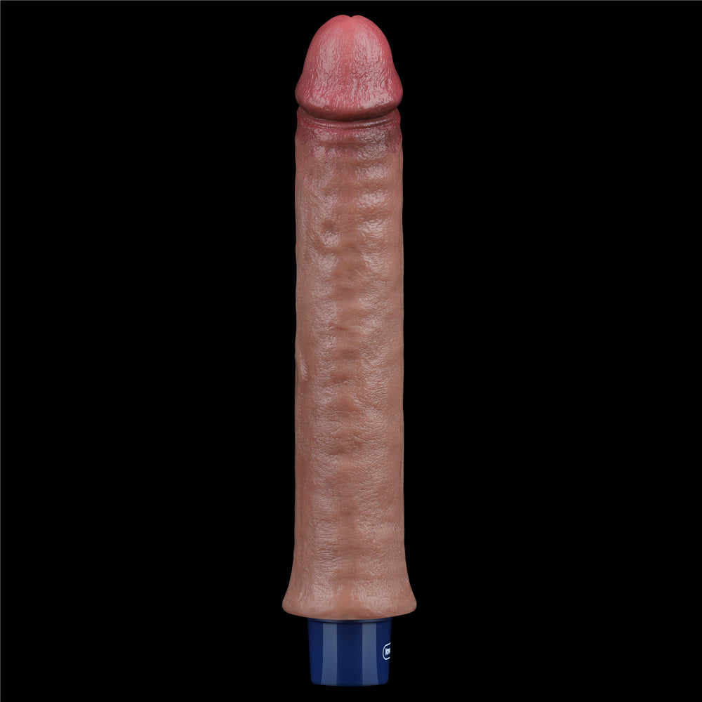 Lovetoy Real Softee Rechargeable Silicone Vibrating Dildo 9.5 inch