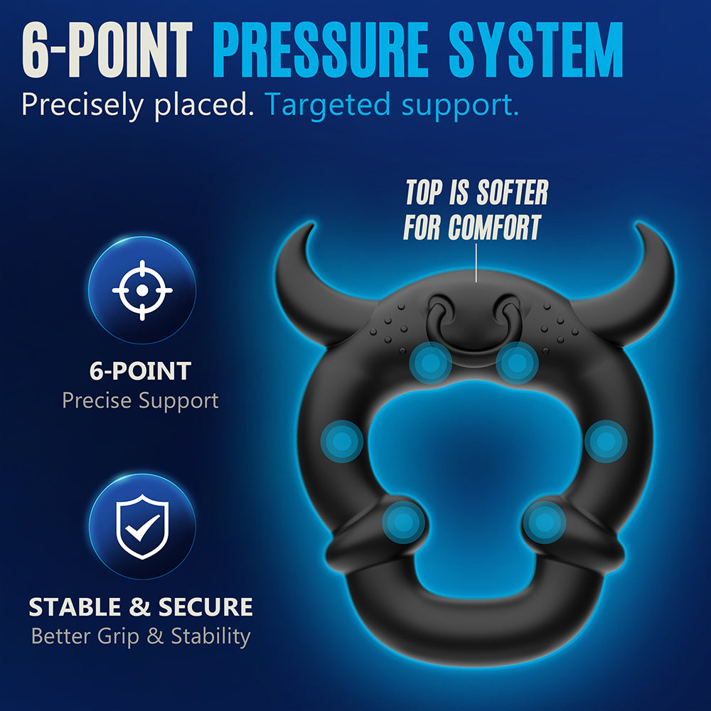 Lovetoy Pinnacle Pro Flexlock Tri Set Penis Ring