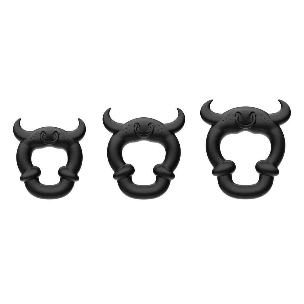 Lovetoy Pinnacle Pro Flexlock Tri Set Penis Ring