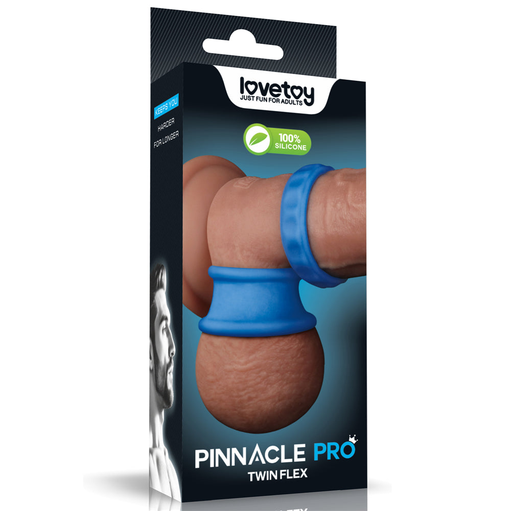 Lovetoy Pinnacle Pro Twin Flex Stretcher (2 Piece) - Penis Ring & Ball Stretcher