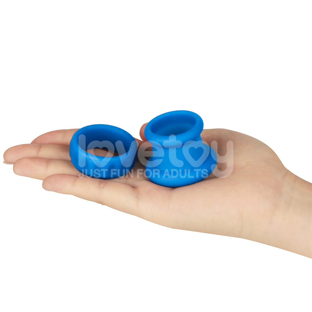 Lovetoy Pinnacle Pro Twin Flex Stretcher (2 Piece) - Penis Ring & Ball Stretcher