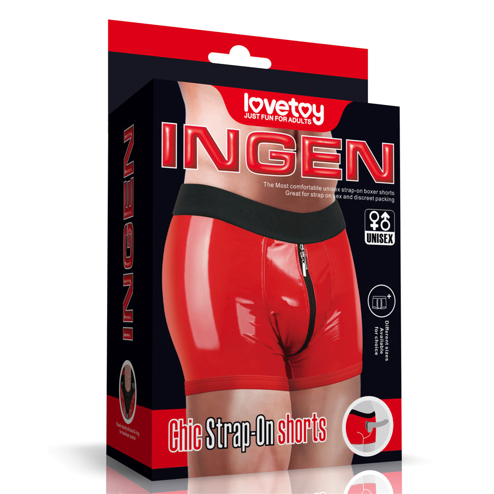 Lovetoy Unisex Chic Strap On Harness Boxer Shorts
