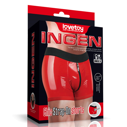 Lovetoy Unisex Chic Strap On Harness Boxer Shorts