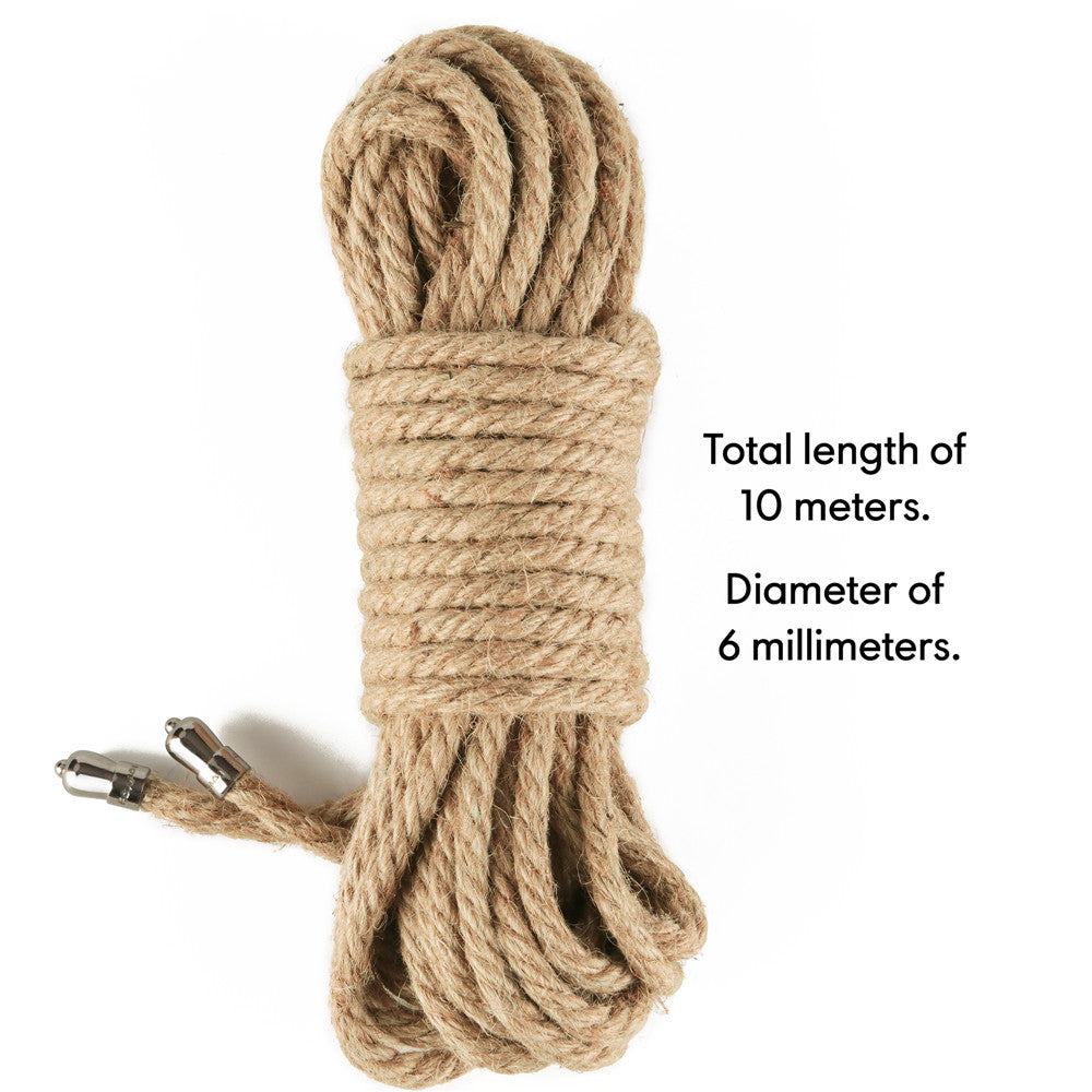 Lovetoy Rebellion Reign Rustic Bondage Rope 32 Feet