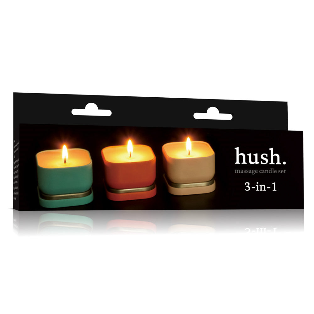 Lovetoy Hush Massage Candle Set 2oz 3 Piece