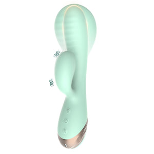 Silicone Inflatable G-Spot Rabbit Vibrator, 10 Function