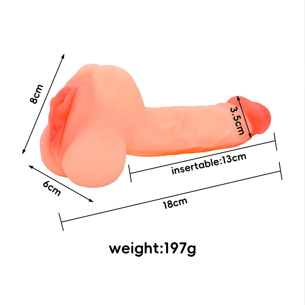 Realistic Pocket Pussy Extender Sleeve 4.5 inch