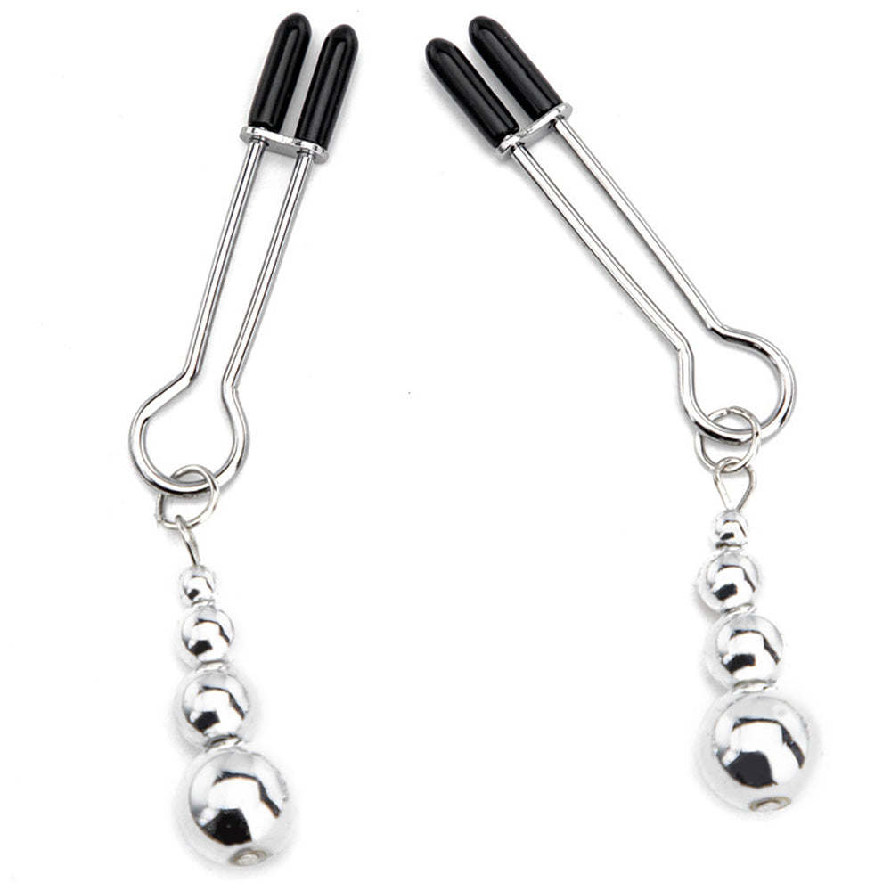 Triple Bead Weighted Adjustable Tweezer Nipple Clamps