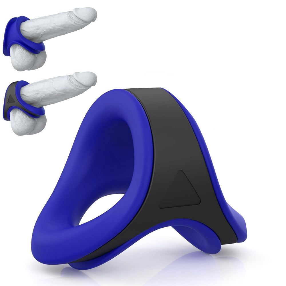 Twin Silicone Cock and Ball Sling Set