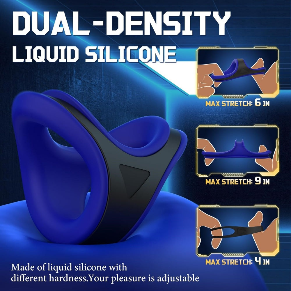 Twin Silicone Cock and Ball Sling Set