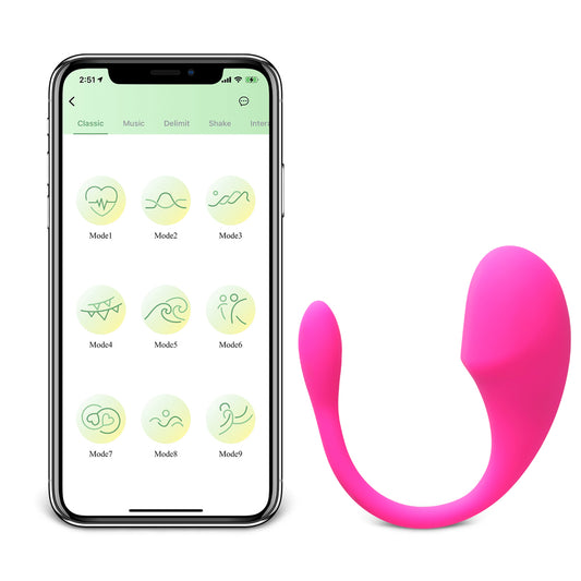 Bluetooth Wireless APP Control Vibrator, Strong & Quiet Long Distance Stimulator (Andriod & iphone iOS)