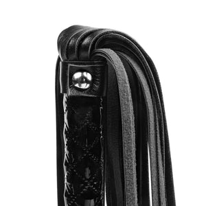Diamond Pattern Faux Leather Whip