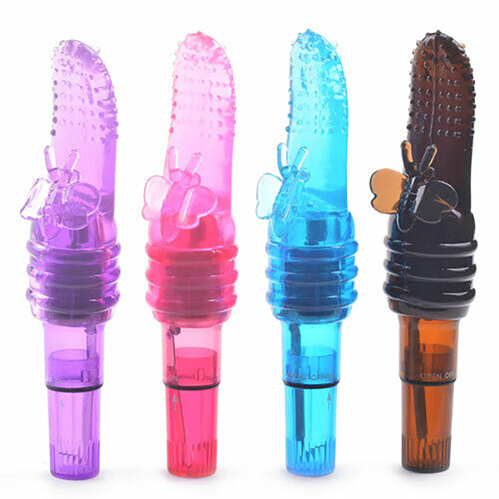 Tongue Vibrator with Fluttering Butterfly, 6.5 inch