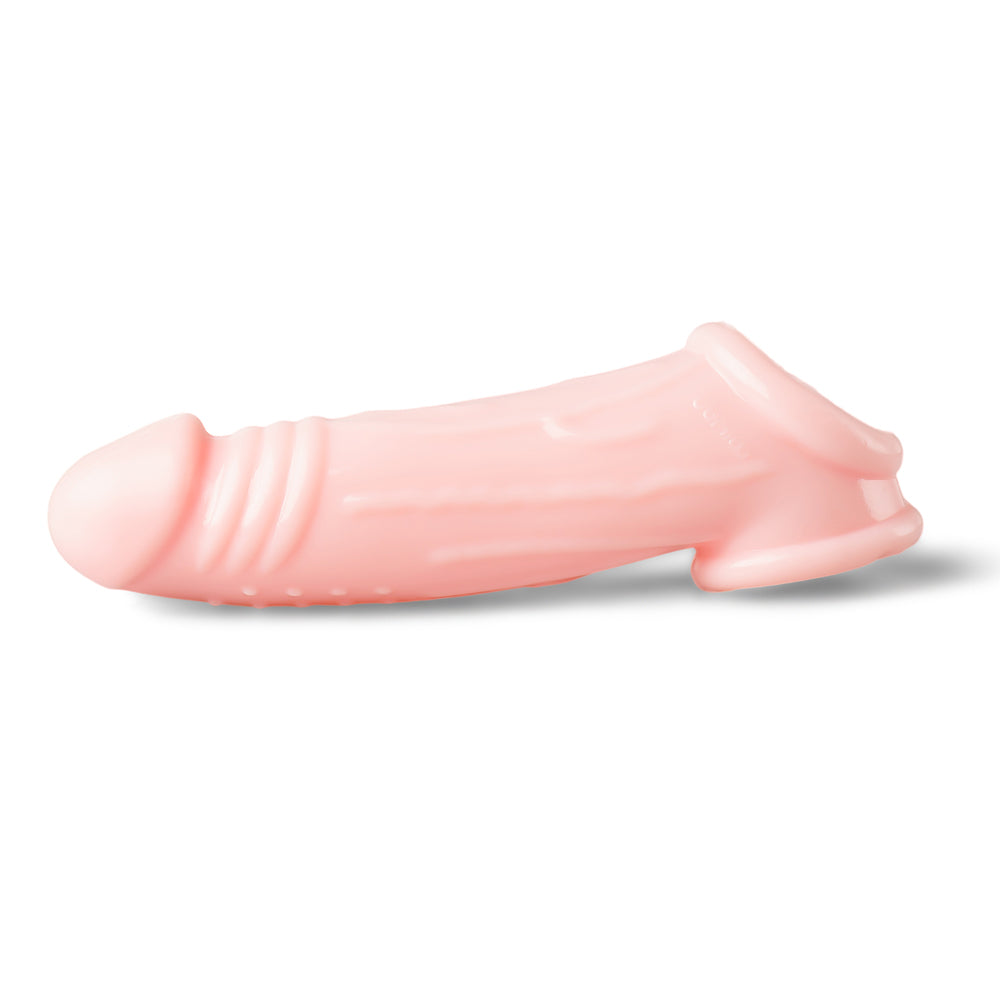 Extra 1.5 inch Realistic Penis Extender with Ball Loop, 6.7 inch