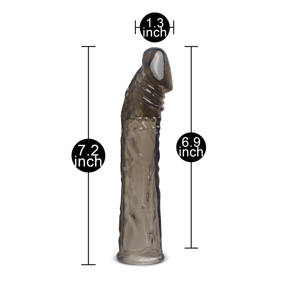 Extra 2 inch Realistic Penis Extender, 7.2 inch