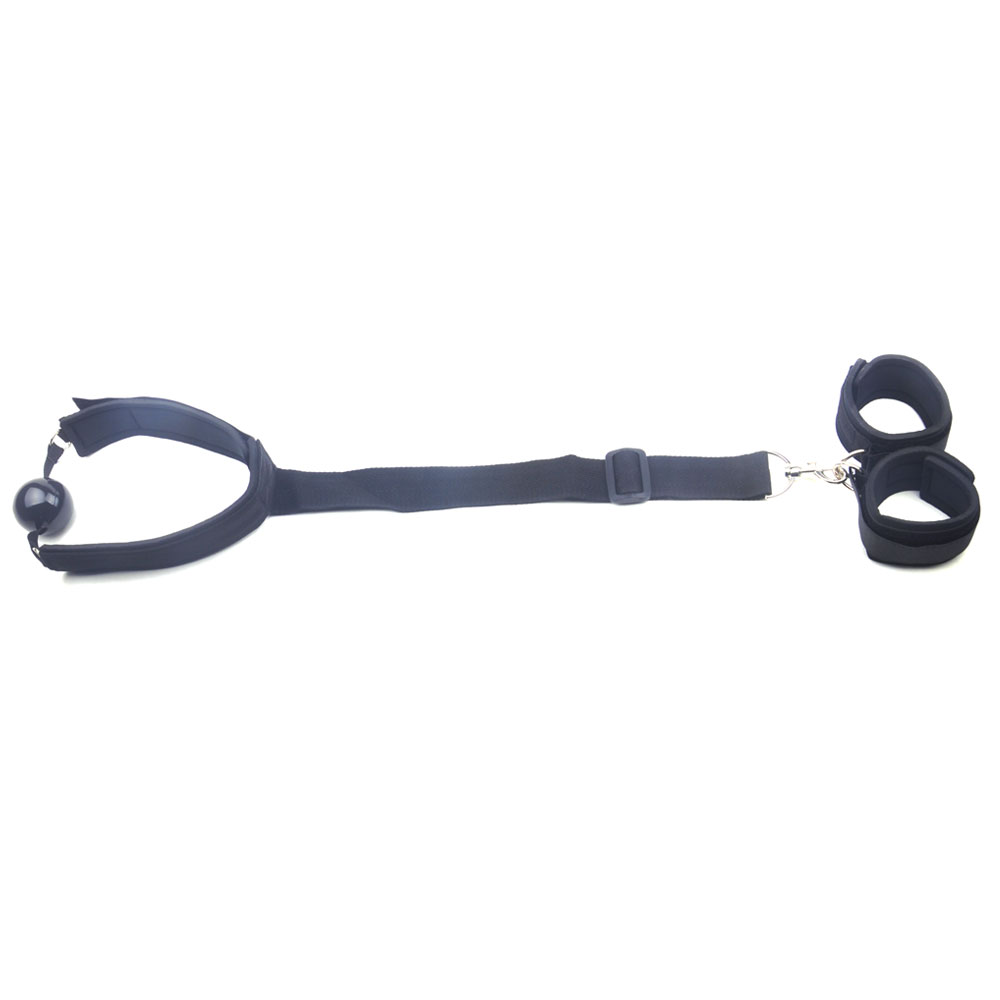 Neck to Wrist Restraint with Ball Gag