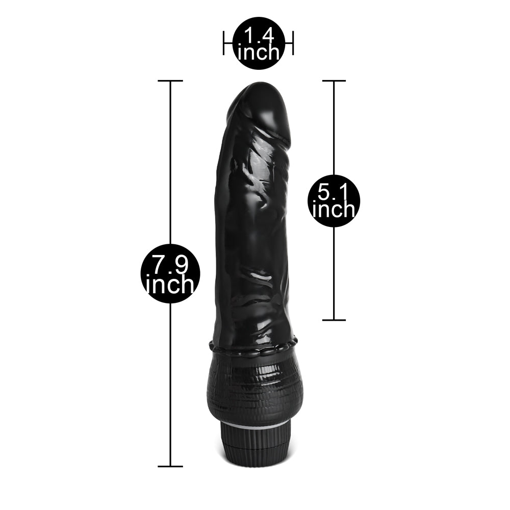 Flexible Multi-Speed Realistic Vibrating Dildo 7.9 inch