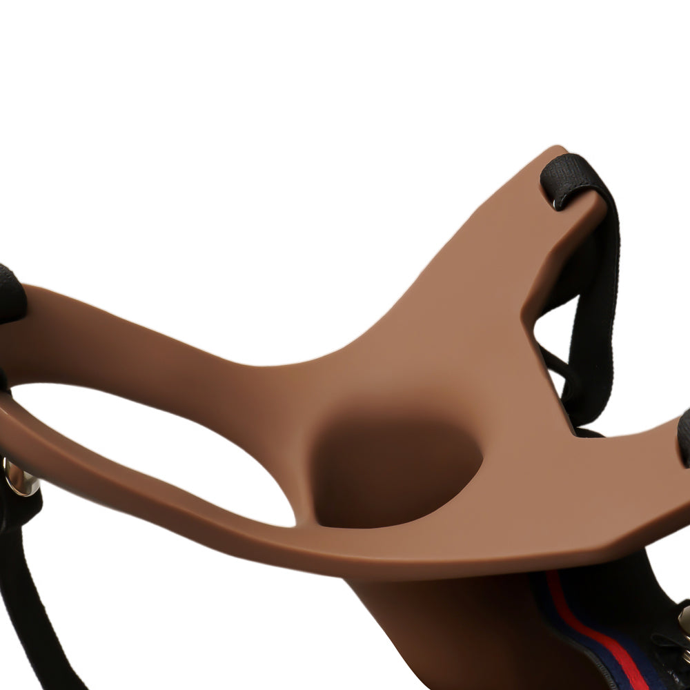 Silicone Hollow Strap On Dildo & Ball Strap 6 inch (For Men With Mild E.D.)