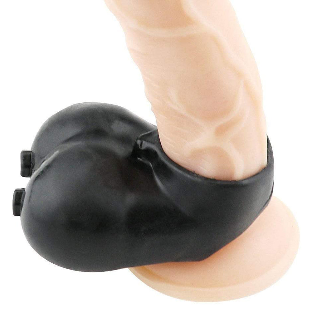 Scrotum Squeeze Ball Bag with Cock Ring