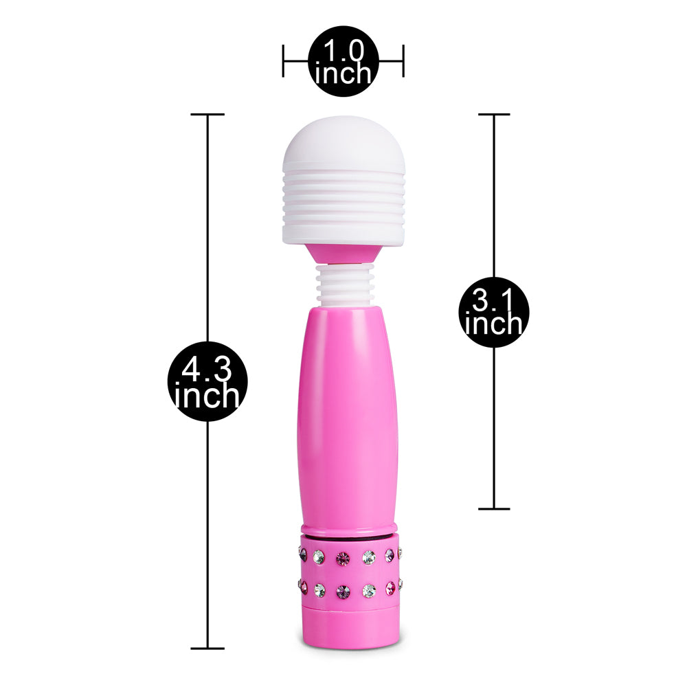 Jeweled Rhinestone Mini Massage Wand Vibrator