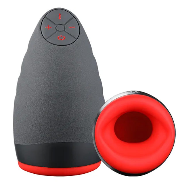 Blow Job Warming Vibrating Male Masturbator 6 Function