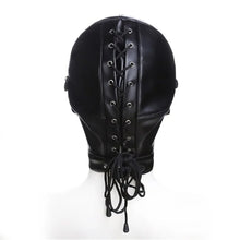 Load image into Gallery viewer, Bondage Hood Mask with Blindfold &amp; Ball Gag (Detachable Eye Mask, Mouth Piece &amp; Mouth Gag)