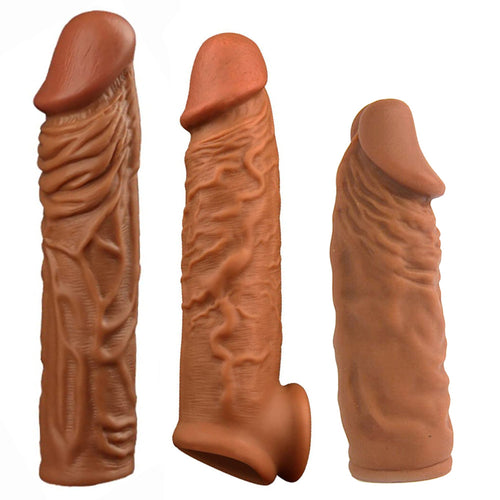 Skin Goodness Penis Extension Sleeve Set (Pack of 3)