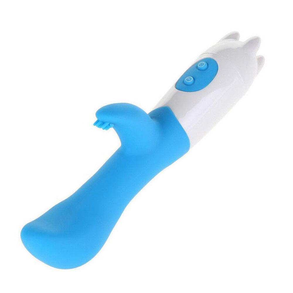 Bulbous Tip Rabbit Vibrator with Nub Clitoral Ticklers, 6 Function