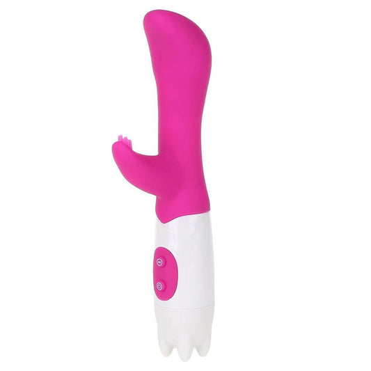 Bulbous Tip Rabbit Vibrator with Nub Clitoral Ticklers, 6 Function