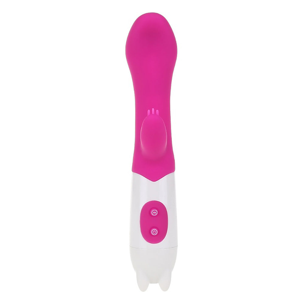 Bulbous Tip Rabbit Vibrator with Nub Clitoral Ticklers, 6 Function