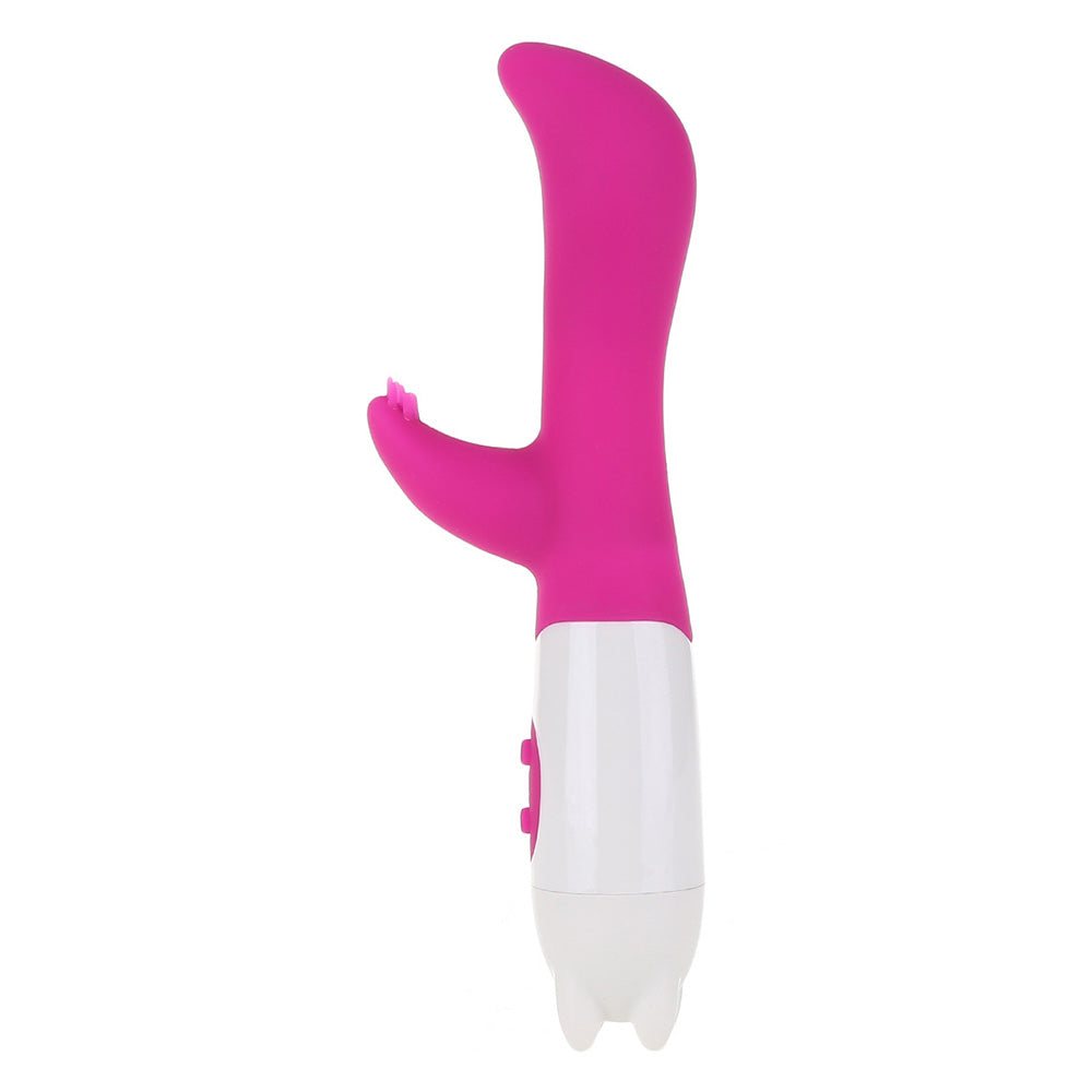 Bulbous Tip Rabbit Vibrator with Nub Clitoral Ticklers, 6 Function