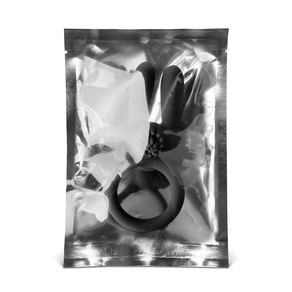 Silicone Rabbit Ears Vibrating Penis Ring