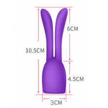 Load image into Gallery viewer, Dual Pleasure &amp; Pentration Mini Wand Attachment Set (Pack of 2)