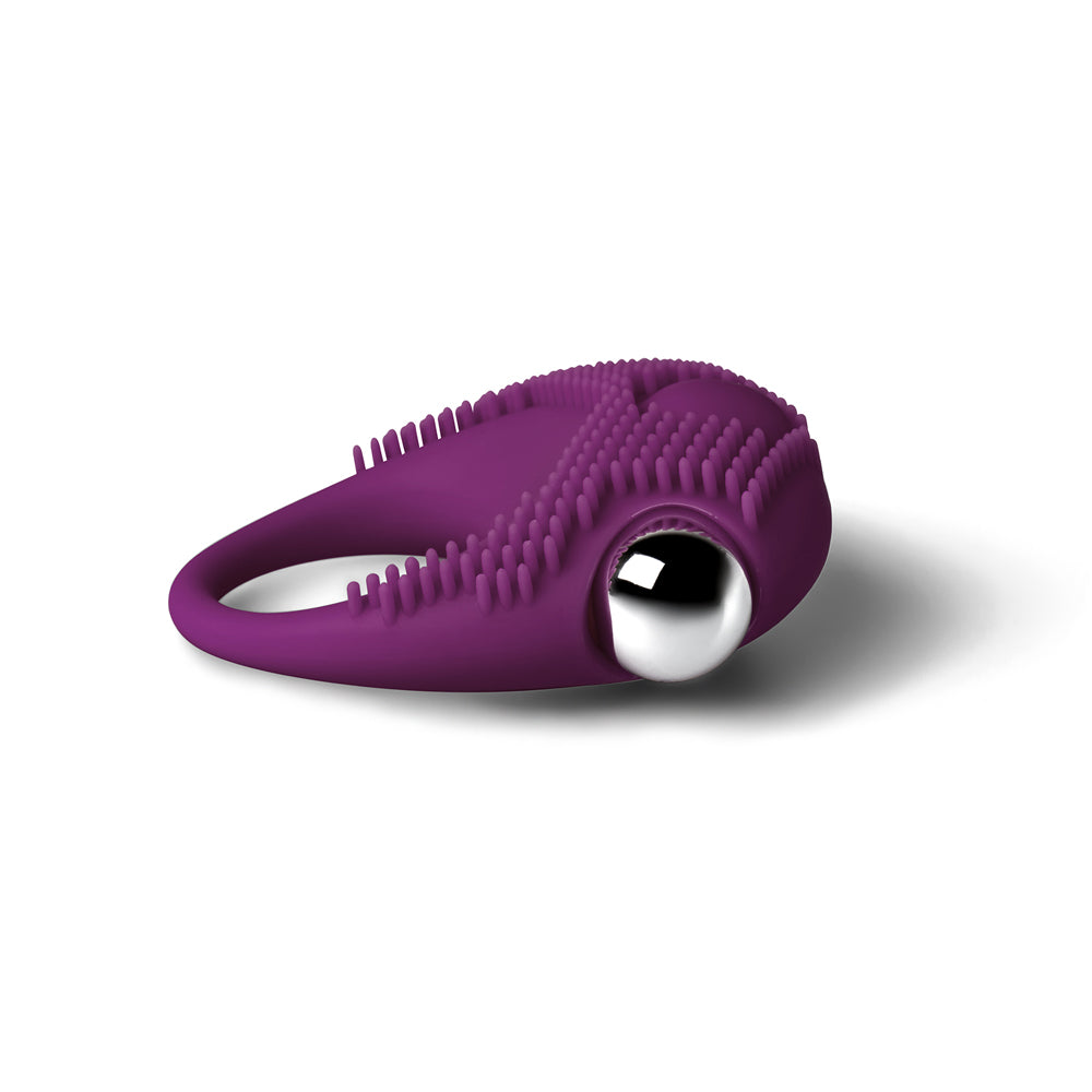 Silicone Vibrating Cock Ring with Clitoral Stimulator