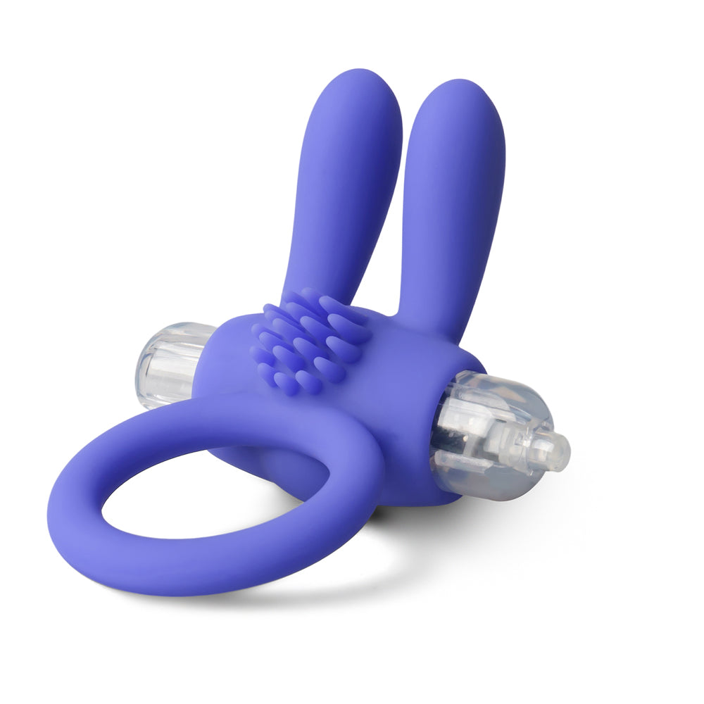 Silicone Rabbit Ears Vibrating Penis Ring