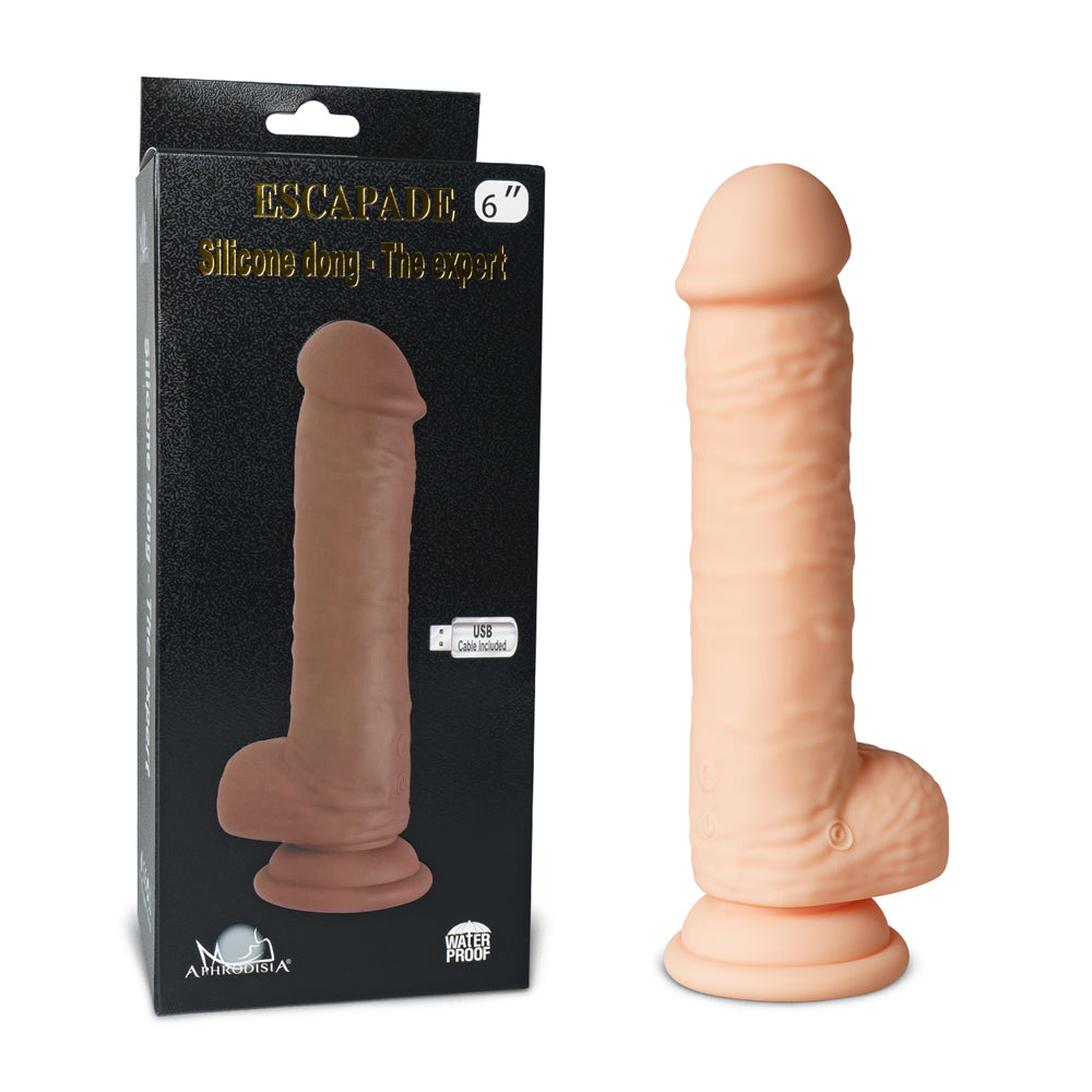 Suction Cup Vibrating/Rotating Dildo 8 inch 10 Function